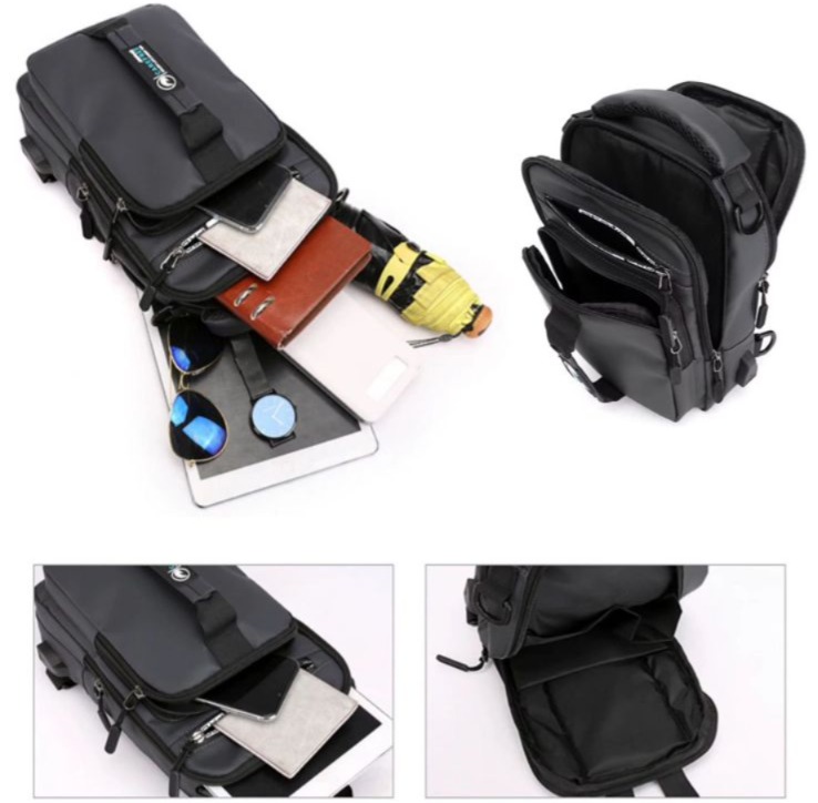 Mochila Bandolera Antirrobo